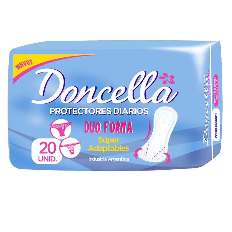 DONCELLA - PROTECTOR DIARIO ANATOMICO S/DEO X 20 U.