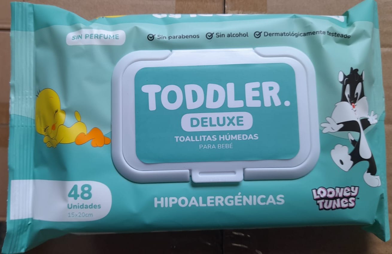 TOALLITAS HUMEDAS TODDLER SIN PERFUME 24 X 48