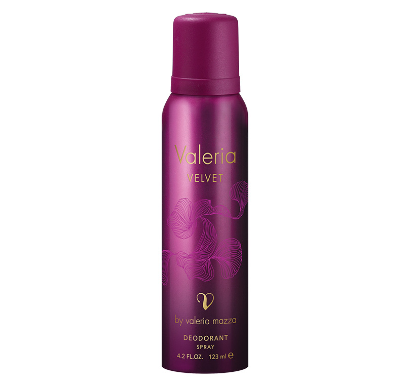 VALERIA MAZZA VELVET-DESODORANTE AEROSOL x 123 ML