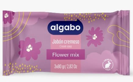 ALGABO JABON DE TOCADOR FLOWER MIX 3X80grs.