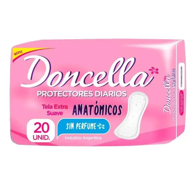 DONCELLA - PROTECTOR DIARIO ANATOMICO S/DEO X 20 U. - Imagen 2