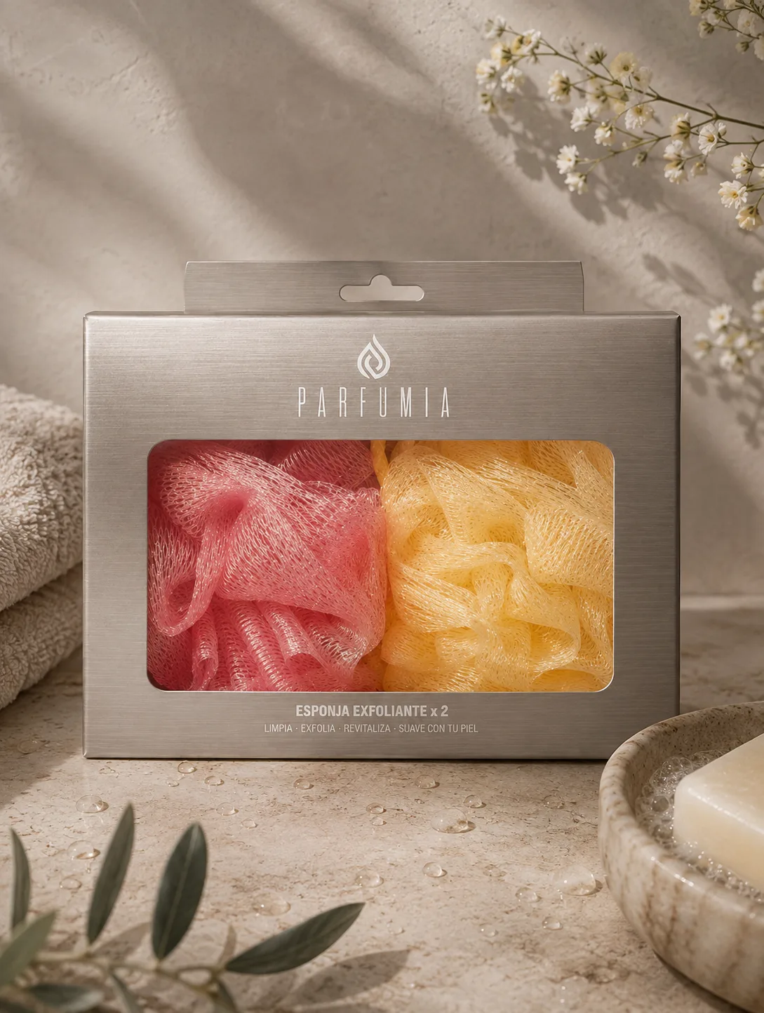 PARFUMIA - ESPONJA DE BAÑO  2U