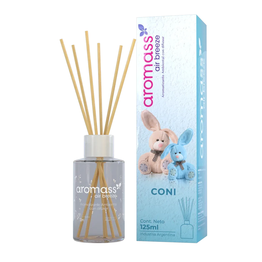 GRUPO AROMASS -  DIFUSOR C/VARILLAS DE RATTAN  CONI 125 ML