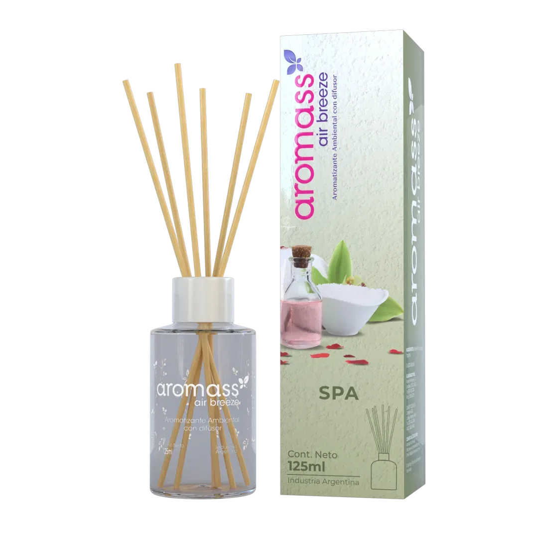 GRUPO AROMASS -  DIFUSOR C/VARILLAS DE RATTAN SPA 125 ML